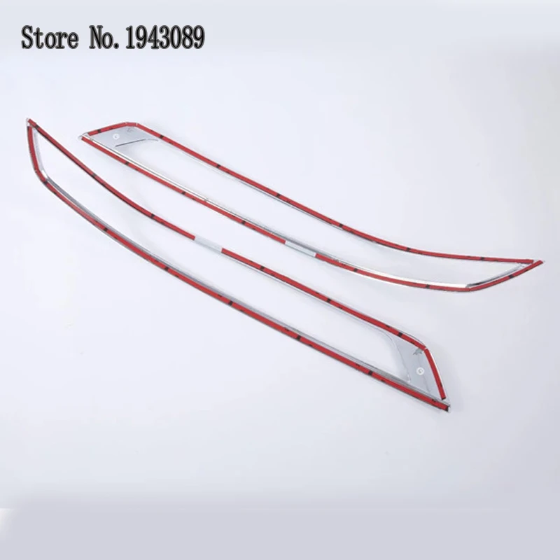 for Audi Q5 L Q5L Car back rear Fog light lamp Trim Frame Cover ABS Matter Silver Car Accessories Auto Styling