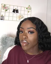 Pelucas de cabello humano peruano para mujeres negras, postizo de ondas profundas con cierre de encaje, 4x4