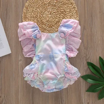 

Newborn Infant Baby Girls Solid Ruffle Romper Bodysuit Summer Outfits Cute Toddler Newborn Baby Girls Outfits Cold Clothes