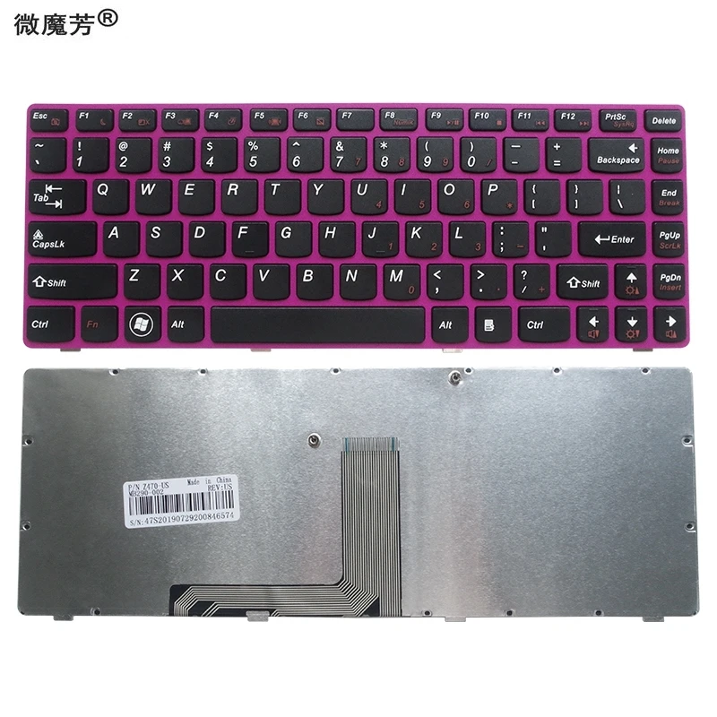 US red New English Replace laptop keyboard For Lenovo Z470 AM Z470AT Z470AX Z470K Z470G Z475 Z370 Z470AM Z375 | Компьютеры и офис