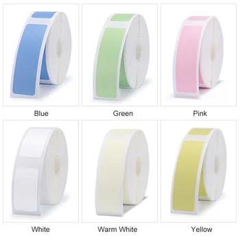 

Label Stickers Mini Label printer paper Label Waterproof Anti-Oil Prince Label Pure Color Scratch-Resistant Label Sticker Paper