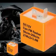 2Pin светодиодный мотоциклетный переключатель мигалка указатель поворота светильник Регулируемая скорость электронное реле Замена winker мигалка реле fix