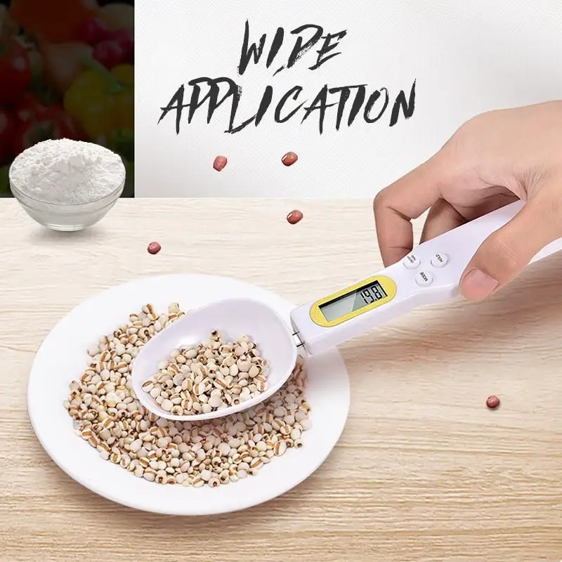 Электронная мерная ложка 500g/0 1g ЖК дисплей Дисплей цифровой Вес аудио разъемом