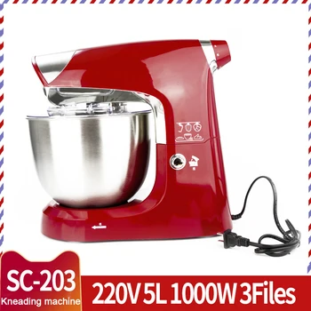 

Electric mixer food processor kneading machine 5L 1000W egg cake kitchen vertical mixer food cooking mixing beater