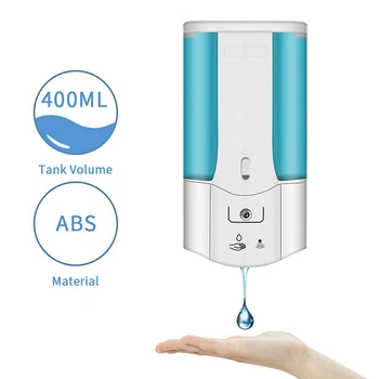 

White Soap Dispenser 18*10*9cm Transparent Window Kitchen Bathroom Hotel