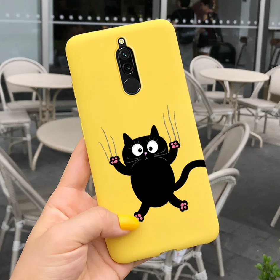 xiaomi leather case charging Ốp Lưng Cho Xiaomi Redmi 8 Trường Hợp Redmi 8A Lưng Coque Hoạt Hình Fundas Mềm TPU Túi Đựng Điện Thoại Cho Xiaomi Redmi 8 8A A8 Redmi8 Ốp Lưng cases for xiaomi blue