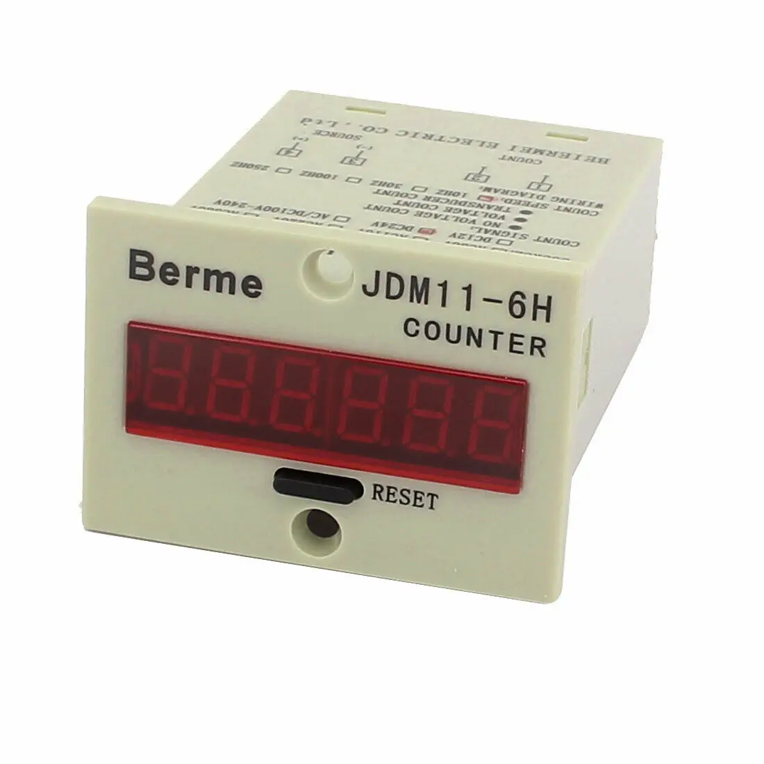 

DC24V PNP Sensor Input Reset Panel Mode 6-Digit LED Display Counter