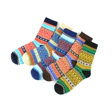 Wholesale High Grade Folk-Custom Style Wool Warm Winter Socks Men Socks Women