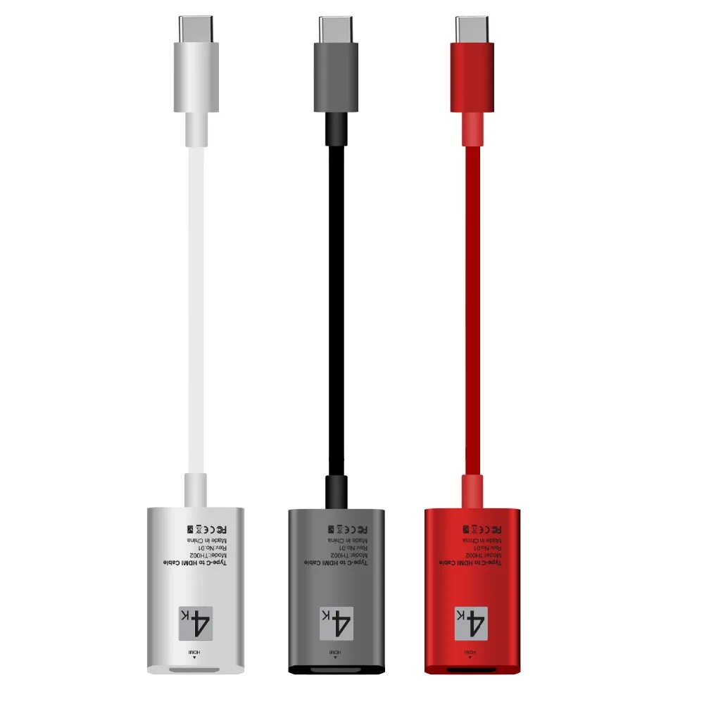 4K USB C HDMI Женский Кабель Тип к ТВ для MacBook Samsung Galaxy S20/S10 S9 Note20 Huawei Mate20 P20 P30 Pro HDTV