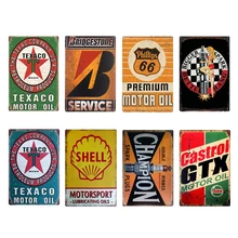 Моторное масло Ретро металлический оловянный плакат с подписью металлический знак паб гаражная газовая станция доска металлический винтажный домашний Декор настенный Декор Бар Украшение