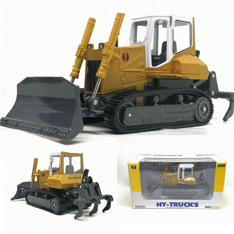

Boxed Huayi Alloy Car Model Bulldozer Crawler Toy Soil Preparation Machine Two-Way Machine Bulldozer Car Engineering Vehicle