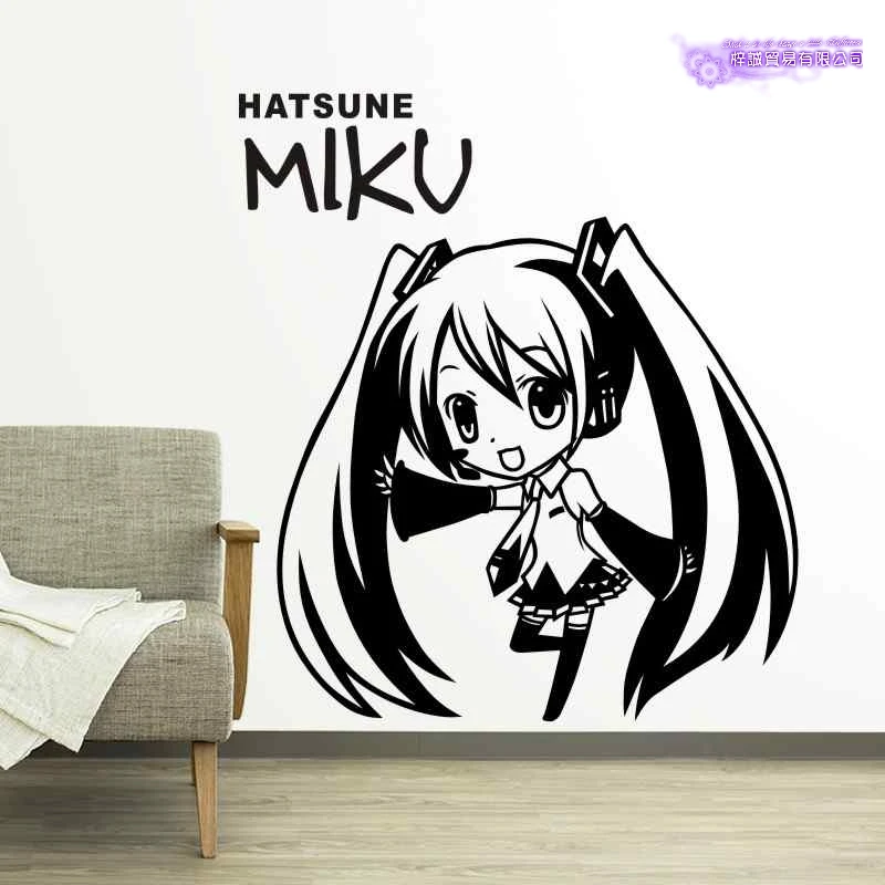 Hatsune Miku Wall Stickers Vinyl Anime Decal Decor Home Decorative Decoration Hatsune Miku Car Sticker