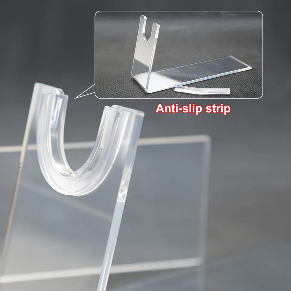 Lot De 2 Supports De Présentation En Acrylique Transparent Affichage Collectionner