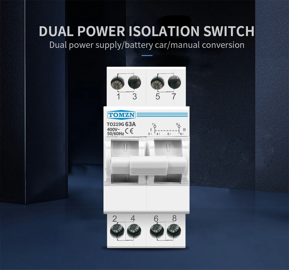 manual de transferência de isolamento interruptor interruptor interruptor de bloqueio