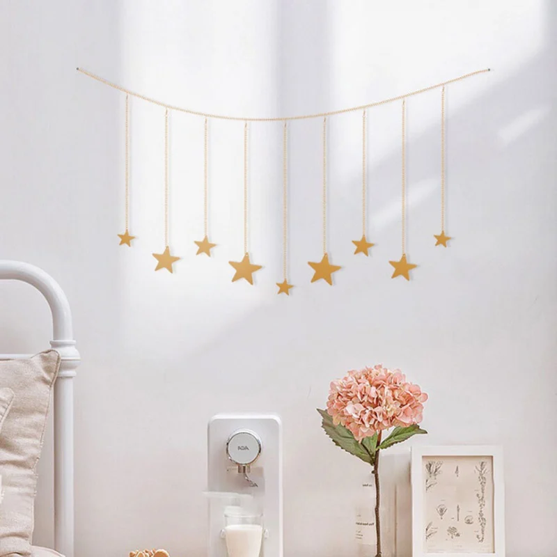  Photo Hanging Clips String Photo Collage Twinkle star with Clip Home Bedroom Wall Decoration for Pi - 4000468895521
