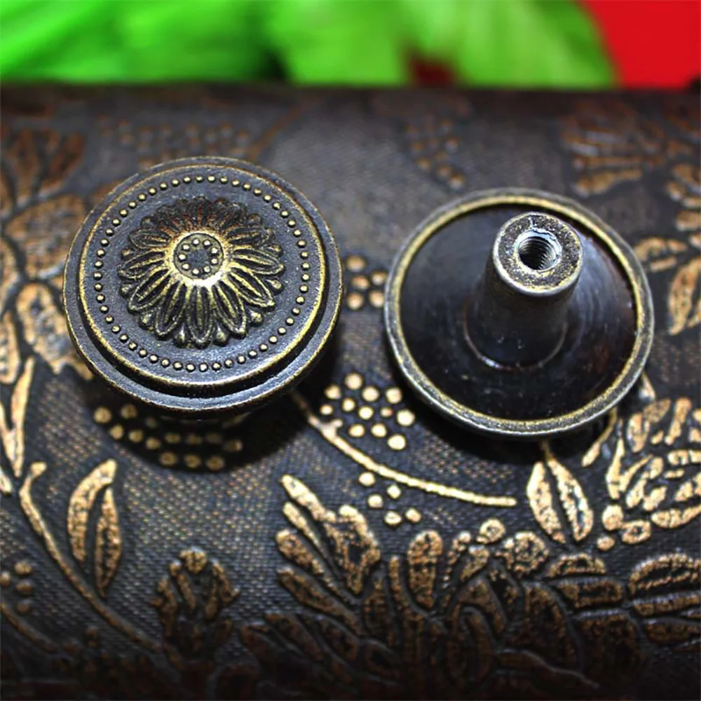

Lychee Retro Decorative Cabinet Pulls Kitchen Knob Pull Handles Home Room Drawers Furniture Hardware Accessories