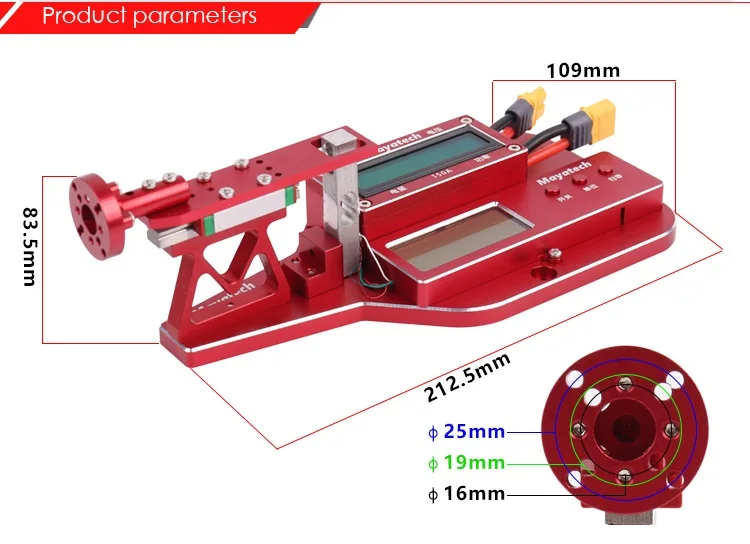 Mayatech MT10PRO 10 кг двигатель тяги тестер пропеллер мощность измерения напряжения металлический инструмент для RC модели гоночного дрона