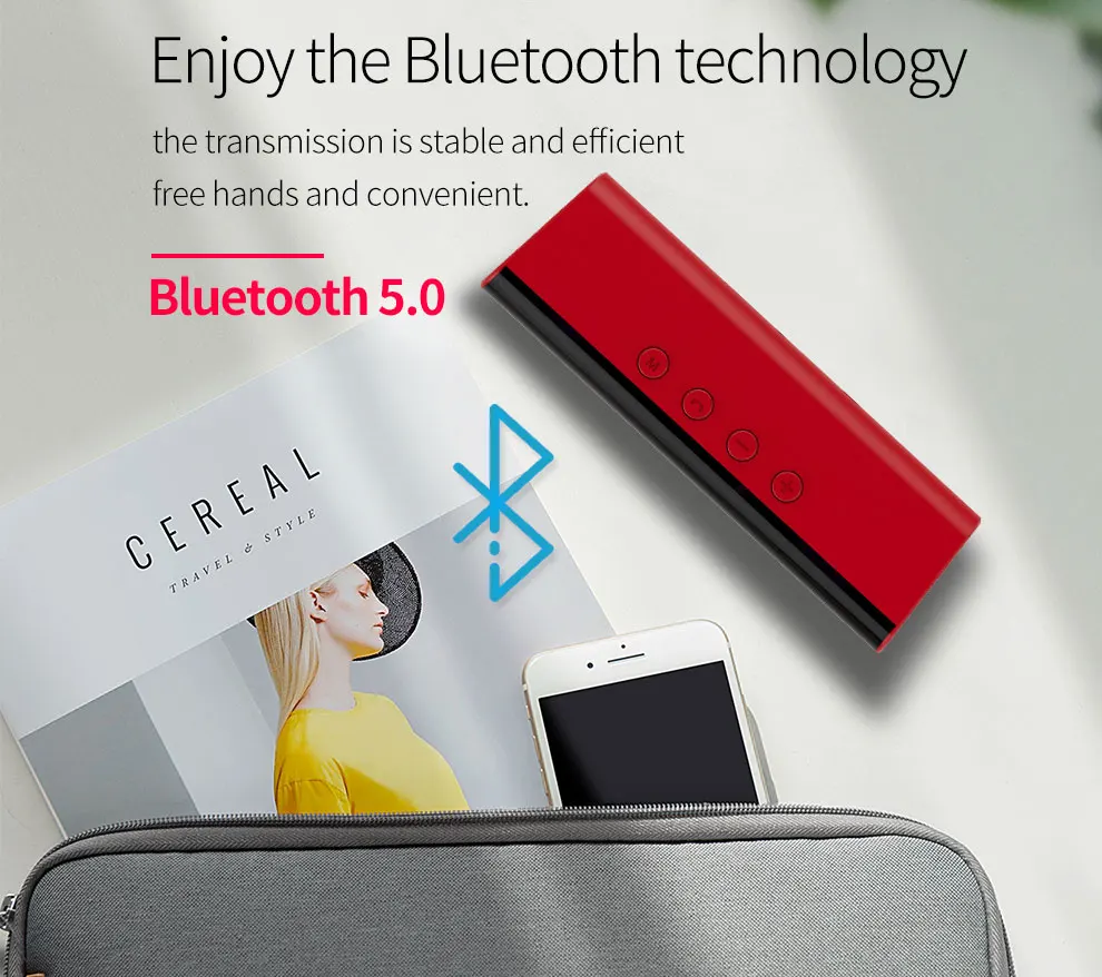 Zealot S31 HiFi Bluetooth динамик 3D стерео звуковая коробка Беспроводная колонка с поддержкой usb накопитель, TF карта