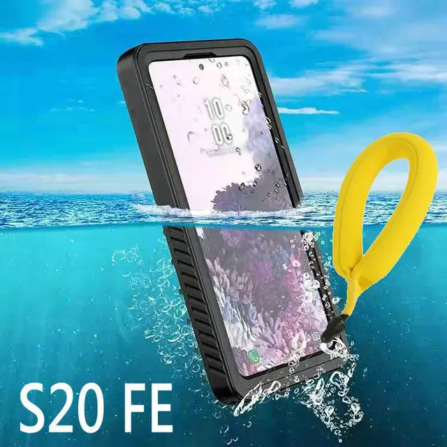 S20 FE IP68 Diving Swim Proof Cover For Samsung Galaxy S20 FE Shockproof Case Swimming Waterproof Outdoor Sport Cover S20 Lite S20 FE With Strap