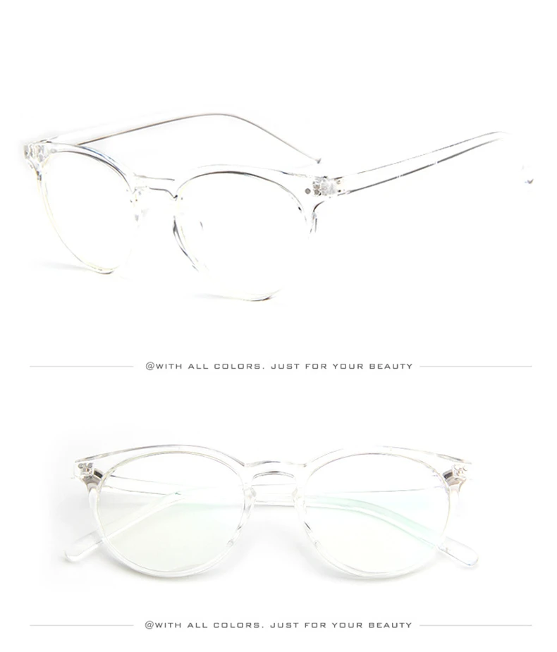Прозрачные женские очки, оправа для мужчин, анти-синий светильник, оправа для очков, винтажные круглые прозрачные линзы, очки, оптическая оправа для очков
