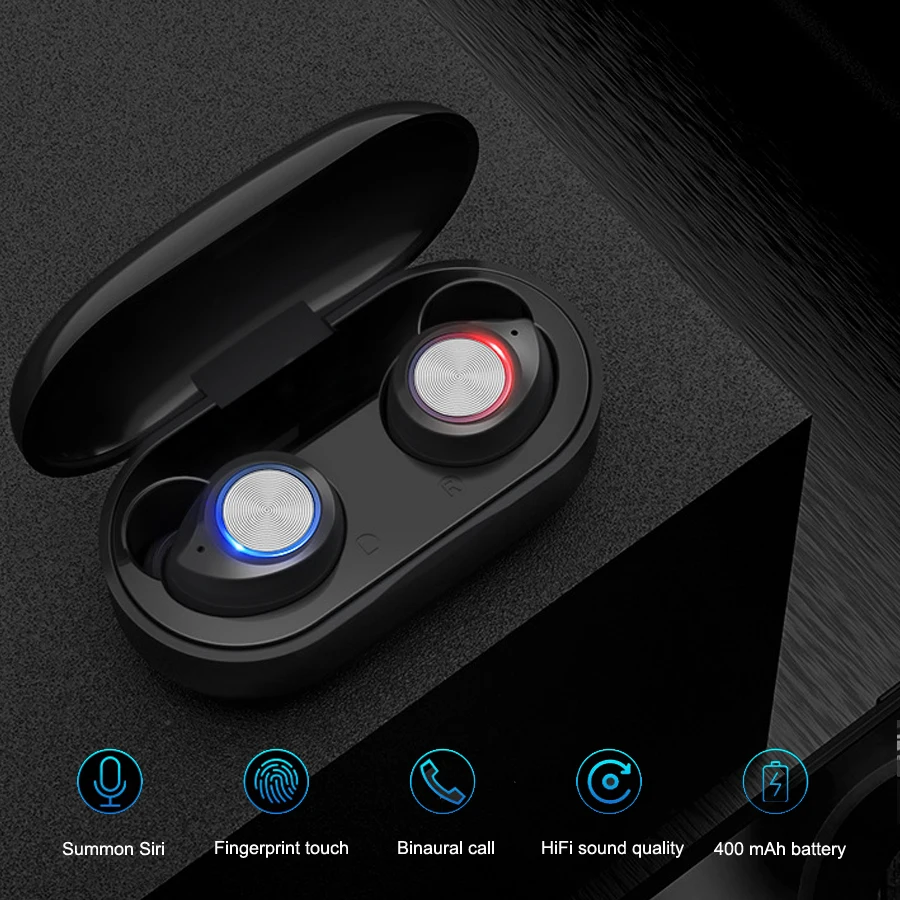 TWS наушники RGLM i9s с поддержкой Bluetooth 5 0 и зарядным футляром Наушники гарнитуры