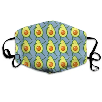 

NiYoung Unisex Breathable Dabbing Avocado Funny Mouth Mask, Adjustable Earloop Anti Dust Pollution Face Mask for Running