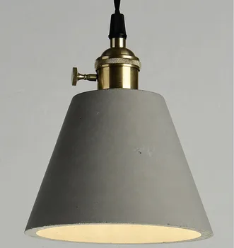 

America Country E27 Led Bulb Vintage Cement Lighting Dinnging Room Gray Concrete Modern Pendant Lamp lustre pendente