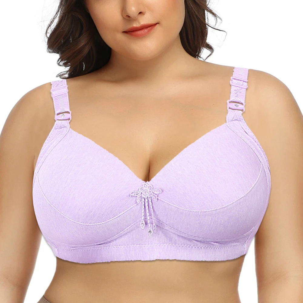 Womens Up Wireless Ladies Lingerie Fat body Plus Size Bralette Crop Tops Underwear 36 46 AA A B C Cup|Bra & Brief - AliExpress