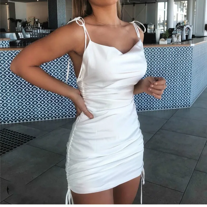 Женское атласное платье лето 2020 | Женская одежда