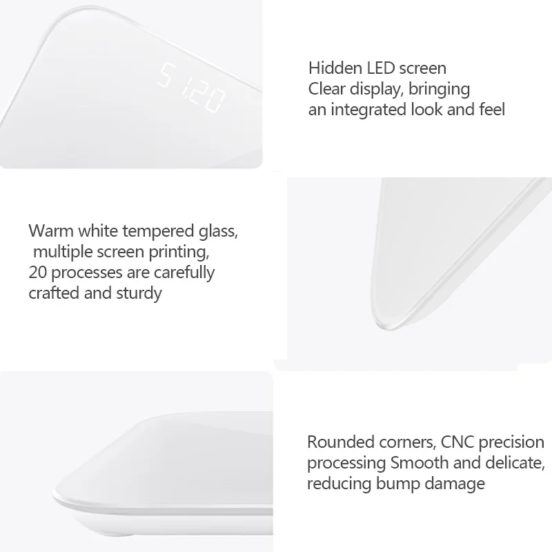 Xiaomi весы напольные весы для тела весы для ванной смарт-дисплей с подсветкой весы для тела Вес тела Жир воды мышечная масса 3