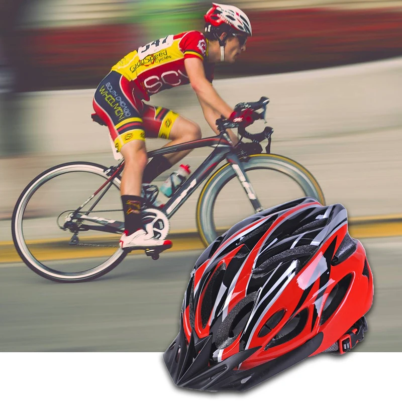 

NEW 2020 Cycling Helmet Adjustable Outdoor Mountain Ultralight Helmet Multi Color Helmet Safety Cap