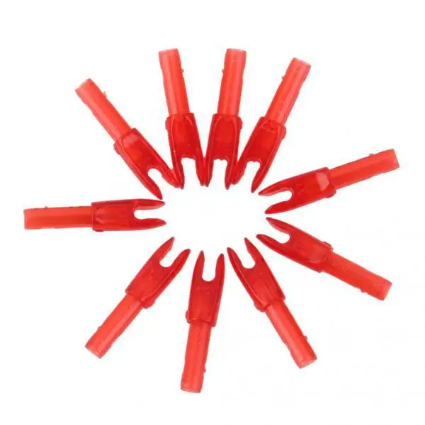 

2x Lot 10pcs RED Plastic Archery Arrow G Nocks Tails Replacement