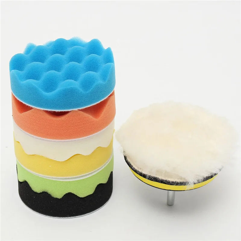 

9Pcs/Set 4 Inch 100mm Buffing Pad Polishing Pad Kit For Car Polisher M10 Thread Abrasive Tools