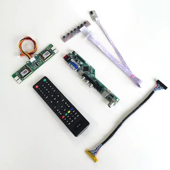 

For LM190WX1-TLC1/TLC2 T.V56 controller board LCD display panel Remote+Inverter+keyboard 4CCFL 30Pin LVDS VGA HDMI AV USB RF Kit