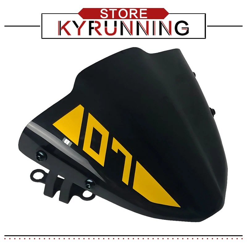 

Moto Windshield WindScreen For mt 07 mt07 FZ 07 fz07 2017 2018 2019 Motorcycle Accessories Small wind deflector gift stickers