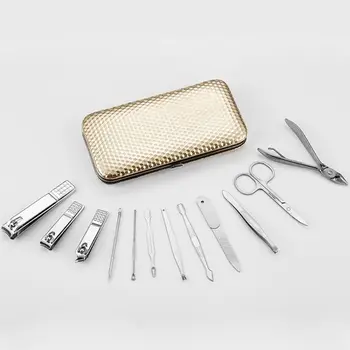 

Professional Nail Care kit Manicure Grooming Set with Travel Case(Gold)