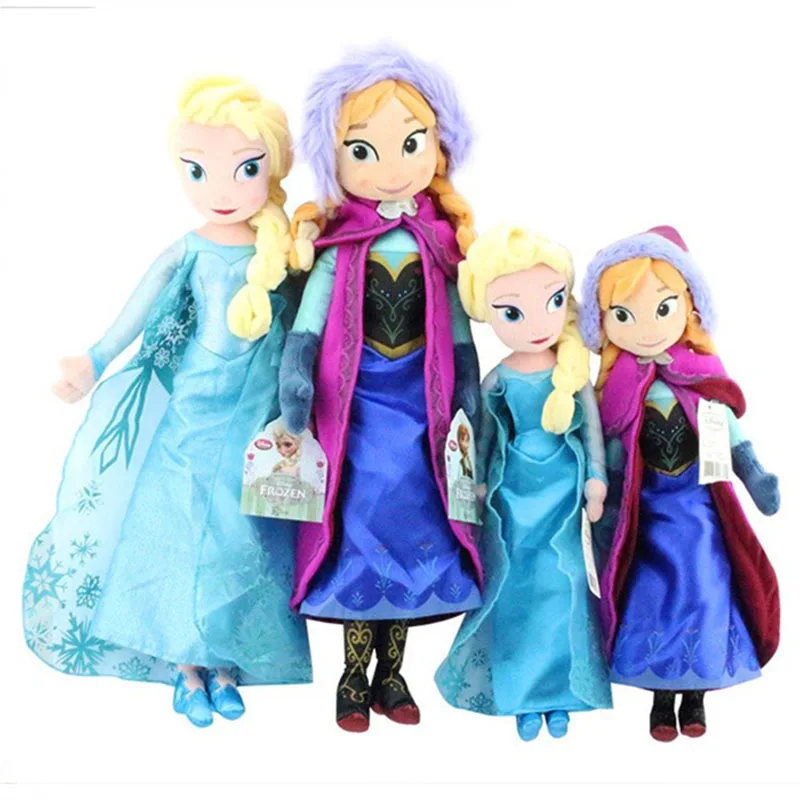 50 см Disney Frozen Анна Эльза куклы Снежная королева принцессы игрушки мягкие