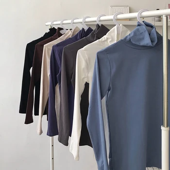 

PX210 T-shirt women's long sleeve Korean high neck top