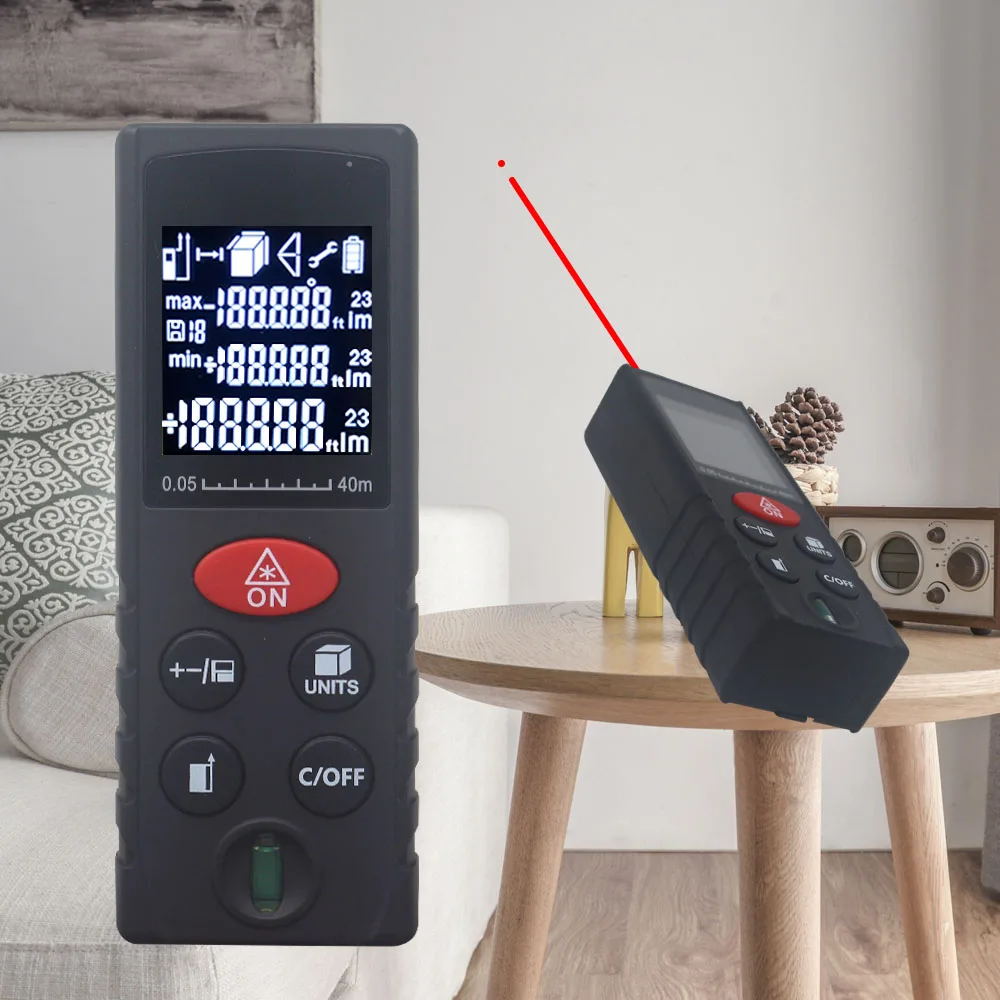 Ketotek Laser Rangefinder Distance Meter 40m 60m 80m 100m Level Area Volume Measuring Gauge Tape Range Finder Ketotek Laser Rangefinder Distance Meter 40m 60m 80m 100m Level Area Volume Measuring Gauge Tape Range Finder