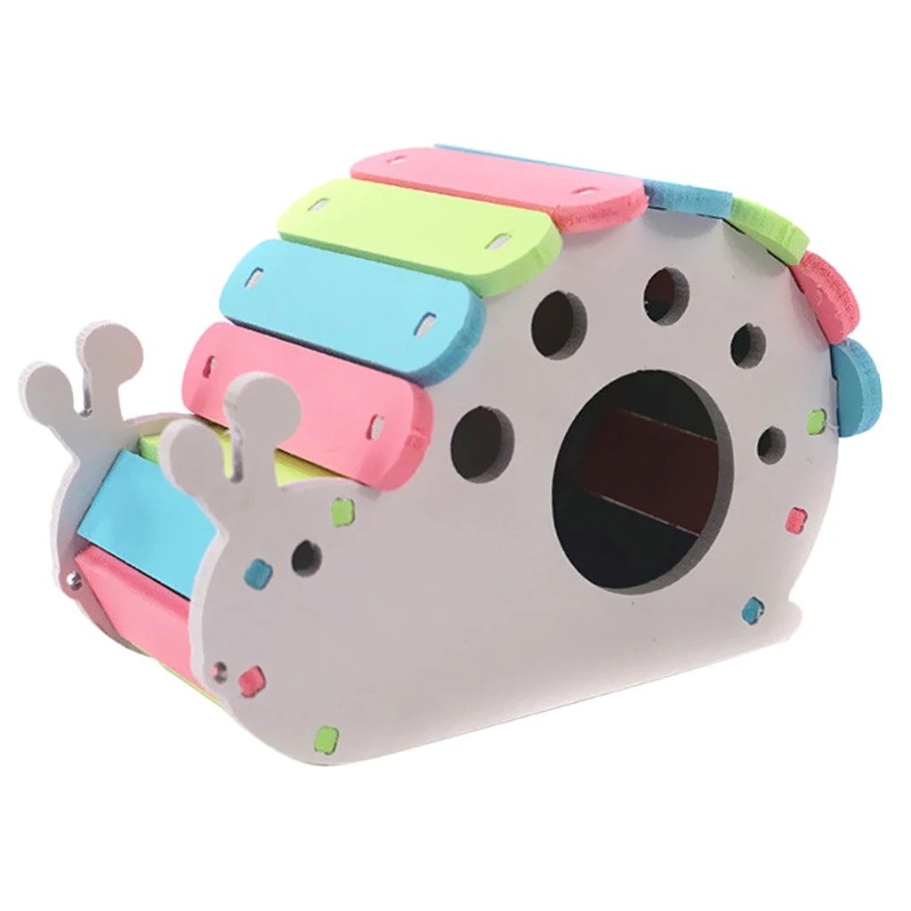 Hamster House Cute Snail Shape House for Pets Rat Mice Guinea-pig Nest
