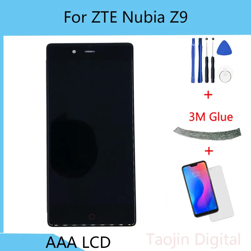 Сенсорный ЖК-экран с цифровым преобразователем в сборе для ZTE Nubia Z9 номер