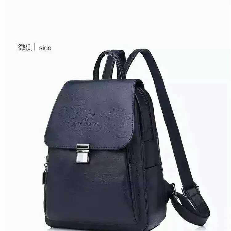 

Backpack Women's 2019 New Style Modern And Trendy/women Korean-style Commuting Versatile Large Capacity Soft Hide Substance Casu