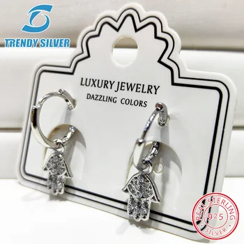 

crown cubic zircon stub earrings with stones for woman girl 925 sterling silver jewelry free shipping Valentine's gift