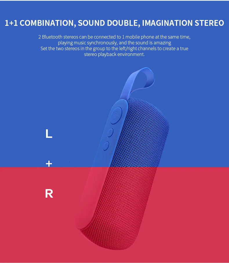 Q106 портативный Bluetooth динамик беспроводной динамик стерео Колонка 3D открытый динамик совместим с TF FM слуховой аппарат карта