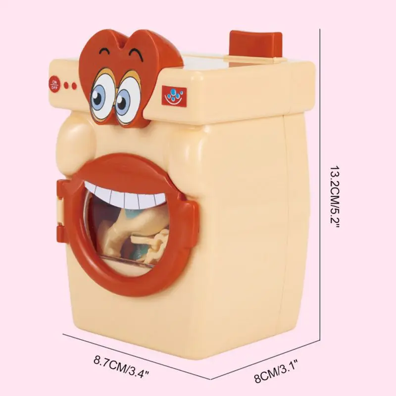 Children's Mini Puzzle Big Mouth Automatic Washing Machine Toys  Girl Plays Simulation Life Appliances pretend play kids toys