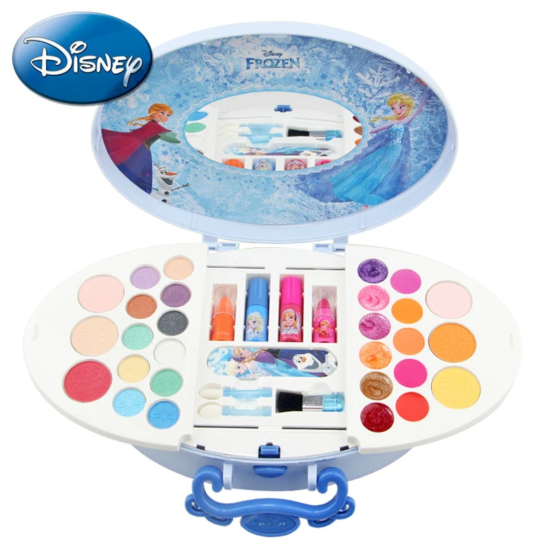 

Disney children's Cosmetics Frozen Princess make-up suitcase Children play with house toys Girls' Toys