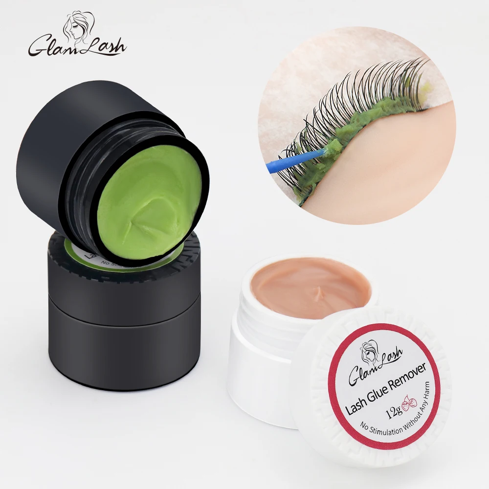 

GLAMLASH 12g прививка наращивания ресниц средство для удаления клея, не раздражает кожу завод клей гель для снятия ресниц макияж крем для удаления