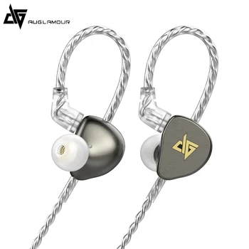 

AUGLAMOUR F300 In-ear Monitor Dynamic Earphone HiFi Music Earbuds Headsets 0.78mm PIN Detachable Cable RT3