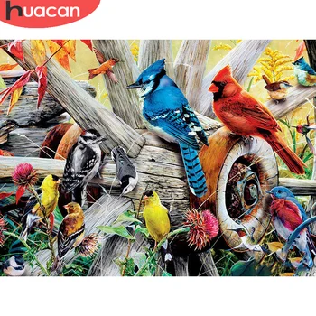

HUACAN Full Square/Round Diamond Painting Bird 5D Diamond Embroidery Animal Mosaic Sale Home Decor