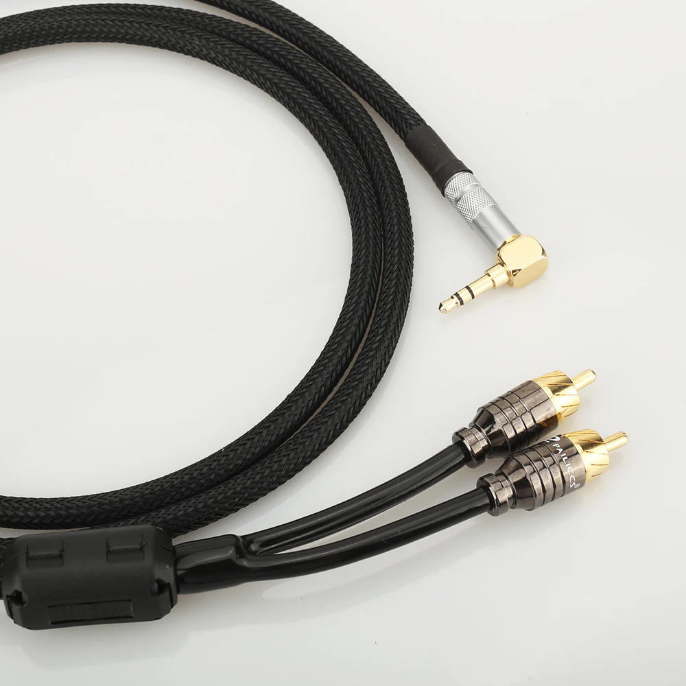 Кабель HiFi аудиокабель RCA аудиосигнальный провод штекер 3 5 мм aux преобразователь